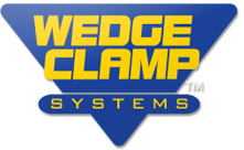 Wedge clamp logo