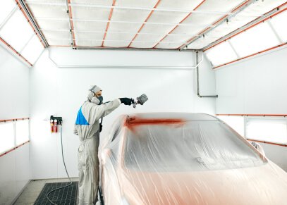 Painting a car